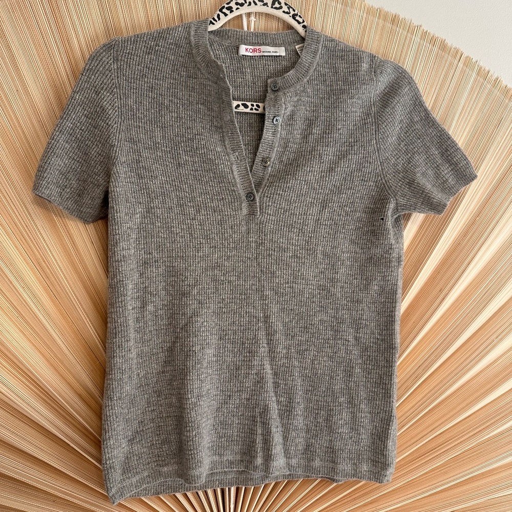 Michael Kors cashmere Short Sleeve sweater